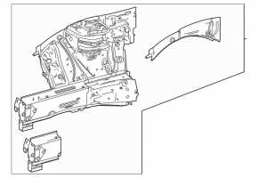 Front right quarter panel Mercedes A-class V177 19-22