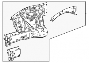 Front right quarter panel Mercedes A-class V177 19-22