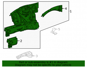 Front right quarter panel Mercedes A-class V177 19-22