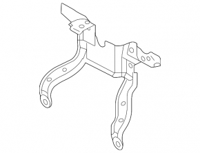 Hood lock plate Mazda CX-3 16-21