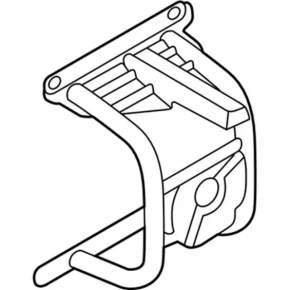 Spare wheel bracket on the tailgate of Ford Ecosport 18-22