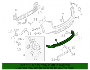 Rear bumper lip Mazda CX-5 24-25