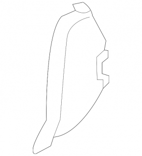 Front panel trim side left Jaguar F-Pace X761 17-20 brown