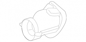 Muffler tip left Mercedes GLA 15-20