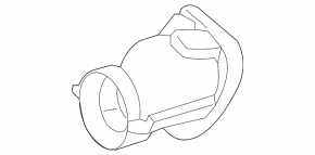 Muffler tip left Mercedes GLA 15-20