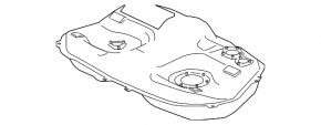 Mitsubishi Galant 04-05 fuel tank