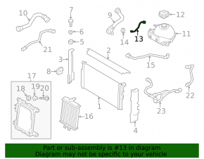 Ventilation pipe BMW 4 F32/33/36 14-16 2.0