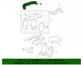 Right manifold guard for Toyota Solara 3.3 04-08