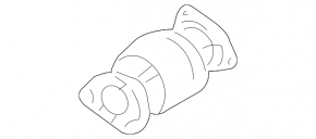 Front catalytic converter for Acura MDX 2007-2009