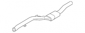 Exhaust line middle section with catalytic converter BMW 5 G30 21-23 2.0T