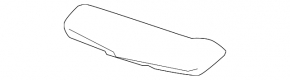 Front bumper grille cover right VW Jetta 05-10 without chrome molding