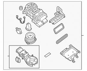 Heater assembly, row 2, Nissan Pathfinder 13-20