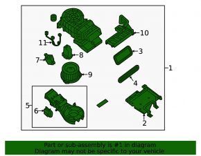 Heater assembly, row 2, Nissan Pathfinder 13-20