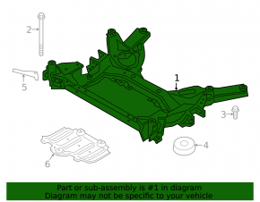 Front subframe BMW 3 G20 19- RWD