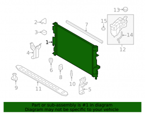 Volvo S60 11-18 Water Cooling Radiator