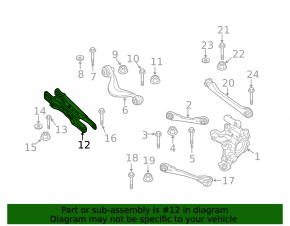 Rear left camber arm BMW X5 G05 20-26 M