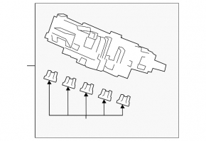 Honda Insight 19-22 underdash fuse box
