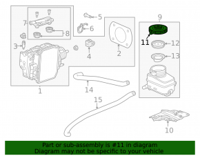 Honda Accord 23-26 Master Cylinder Reservoir Cap with Seal