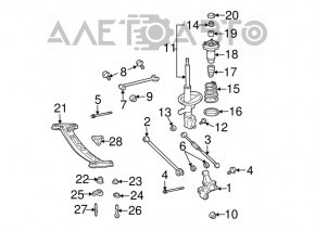 Rear left boot Toyota Solara 2.4 04-08