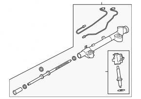 Infiniti M37 Q70 11-19 Power Steering Rack, RWD, without tie rods