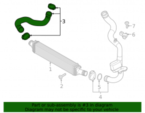 Intercooler pipe right Audi A6 C8 19-21 2.0T