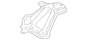 Front subframe burr, front right, Toyota Sienna 2010