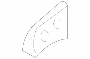 Front bumper mount right wing Nissan Altima 16-18 rest