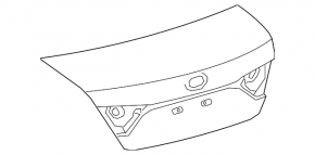 Toyota Camry V55 15-17 USA trunk lid with spoiler