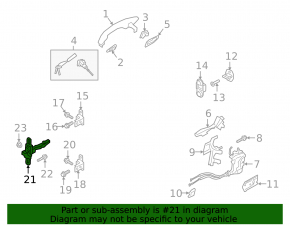 Front left door stop for Hyundai Santa Fe 21-23