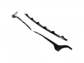 Jeep Grand Cherokee WL 21-25 grille molding kit, gloss black