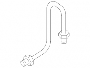 Rear left brake pipe for Audi Q7 4L 10-15 metal