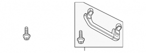 Ceiling handle rear right VW Touareg 11-14 gray