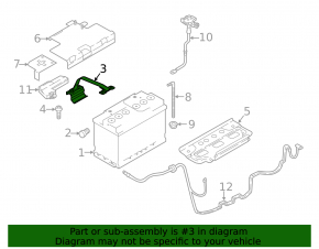 Battery mounting bracket Audi Q5 80A 18-24