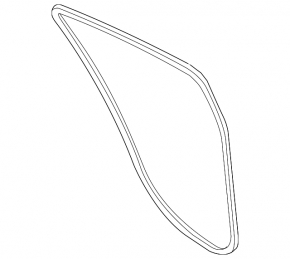 Door seal rear right Hyundai Veloster 12-17