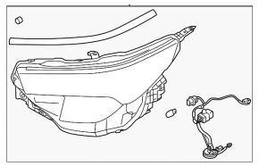 Subaru Forester 25-26 LED Base, Premium, Sport, Left Front Headlight