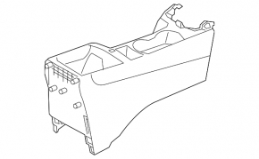 Central console armrest and cup holders Hyundai Elantra UD 11-13