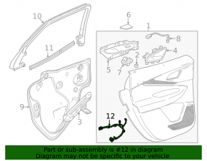 Chevrolet Equinox EV 24-26 front right door wiring