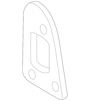 Bracket bumper reinforcement right Audi A4 B8 08-16