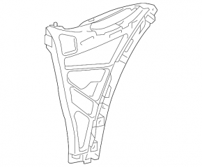 Front bumper bracket triangle right Porsche Cayenne 958 11-14