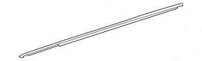 Molding door-glass central rear left Mercedes W167 GLE 350 450 20-23 black gloss, scratches
