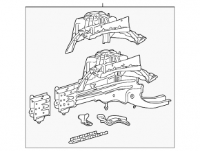 Front right quarter Mercedes C-class W205 15-21
