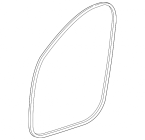 Door seal front left Mercedes C-class W205 15-18 gray