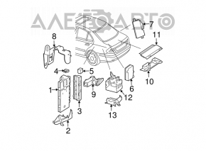 Mercedes W211 trunk battery control unit