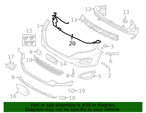 Ford Edge 15 TV Wiring - Under Blinds Type 2