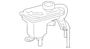 Lexus RX400h 06-08 inverter coolant reservoir