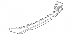Infiniti QX50 19 rear bumper lip - for parking sensors