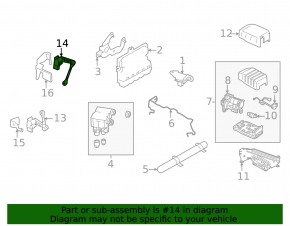 Rear right body tilt sensor for Land Rover Discovery 17-23