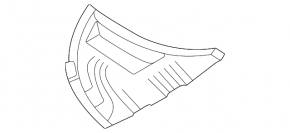 Front left fender liner for Porsche Taycan 20-26