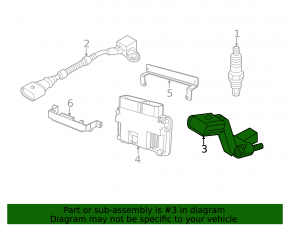 Crankshaft position sensor VW Passat b7 12-14 USA 2.5