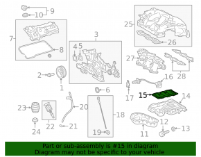 Oil deflector Toyota Highlander 20-22 3.5